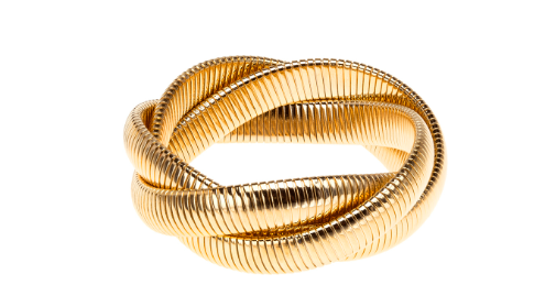 Janis Savitt Triple Twist Cobra Bangle - Gold - Gabrielle's Biloxi