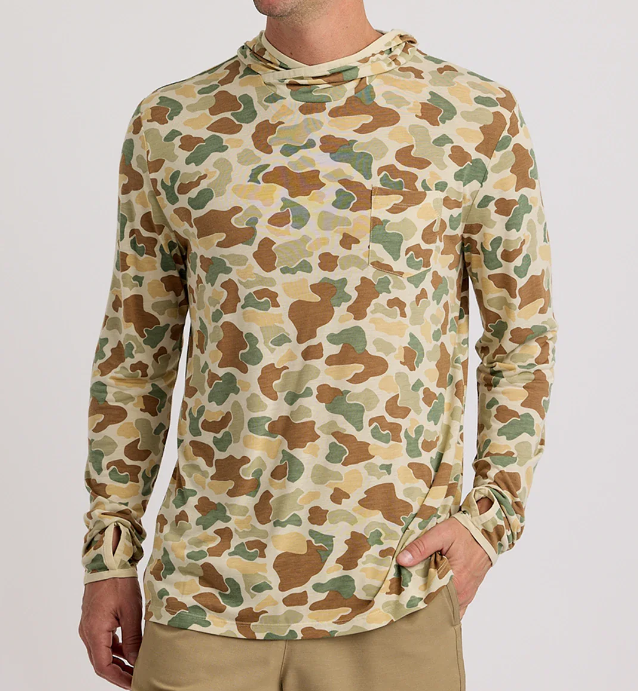 Free Fly Bamboo Lightweight Hoodie - Vintage Camo - Gabrielle's Biloxi