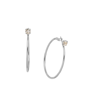 Sorrelli Mini Serafina Hoop Earrings - Palladium Crystal - Gabrielle's Biloxi