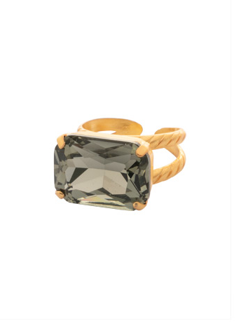 Sorrelli Kathleen Statement Ring - Matte Gold Laguna Beach - Gabrielle's Biloxi