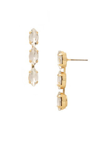 Sorrelli Trielle Dangle Earrings - Bright Gold Crystal - Gabrielle's Biloxi