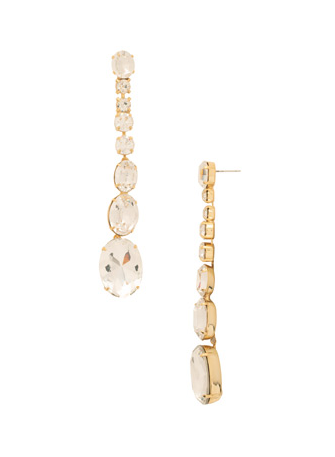 Sorrelli Liviana Drop Statement Earring - Bright Gold Crystal - Gabrielle's Biloxi