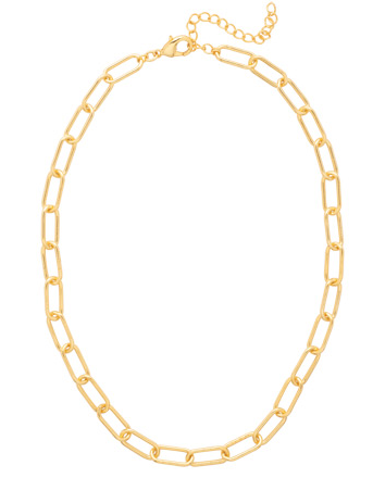 Sorrelli  Chunky Paperclip Tennis Necklace - Bare Metallic - Gabrielle's Biloxi