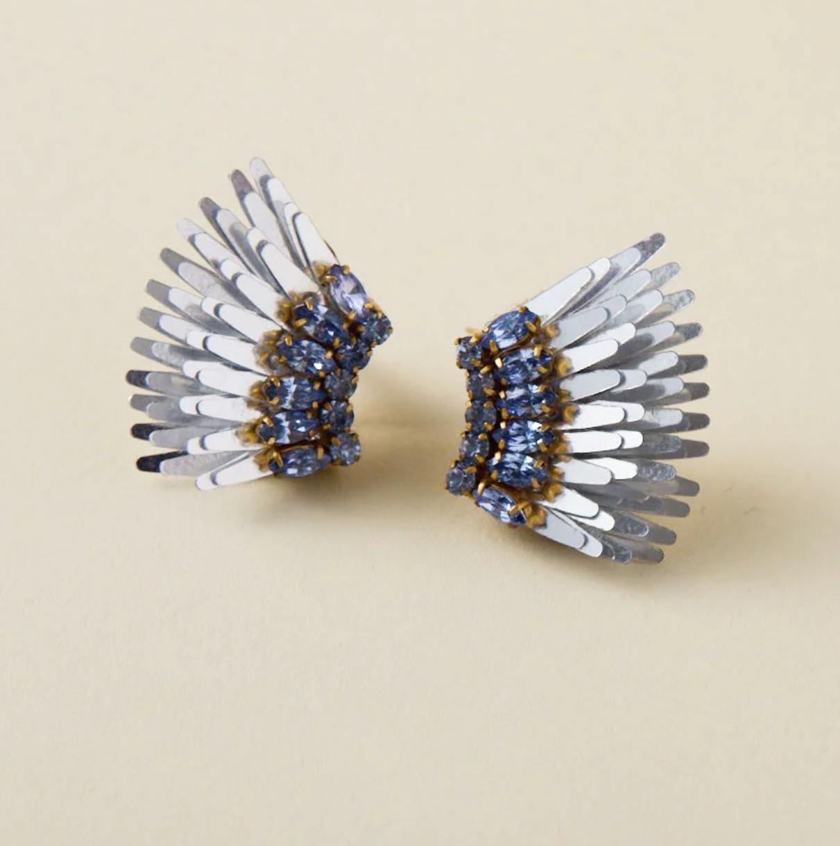 Mignonne Gavigan Micro Madeline Earrings - Grey/Silver - Gabrielle's Biloxi