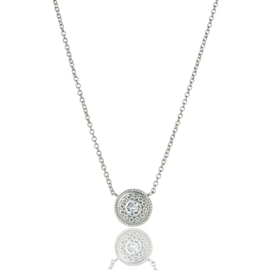 Freida Rothman Nautical Button Necklace - Silver - Gabrielle's Biloxi