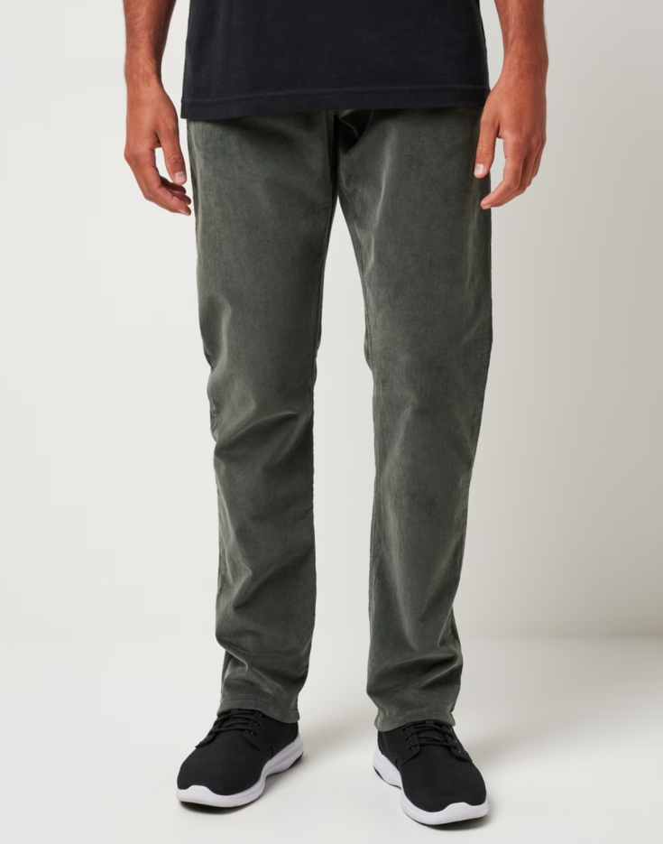 Travis Mathew Start the Journey Corduroy Pant - Dark Olive - Gabrielle's Biloxi