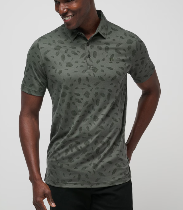 Travis Mathew Magma Melt Polo - Dark Olive - Gabrielle's Biloxi