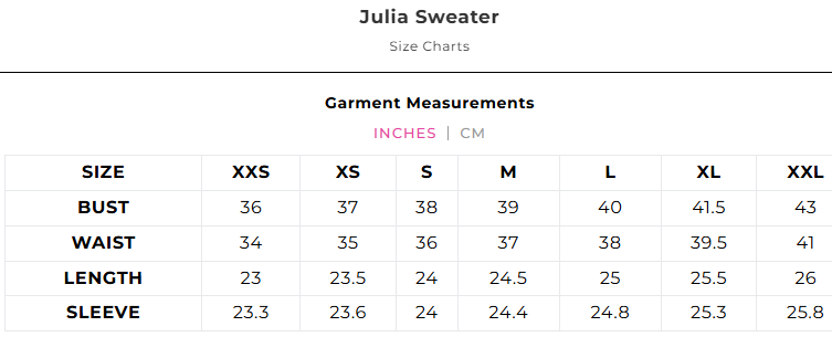 Emily McCarthy Julia Sweater - Rose Monogram Knit - Gabrielle's Biloxi