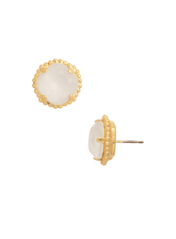 Sorrelli Cushion-Cut Solitaire Stud Earrings - Bright Gold Icicle - Gabrielle's Biloxi