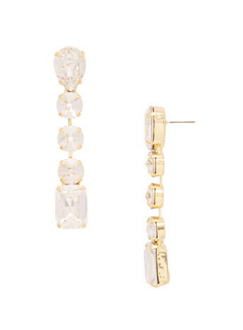 Sorrelli Lucille Statement Earrings - Bright Gold Crystal - Gabrielle's Biloxi