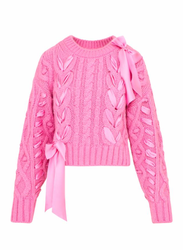 Love Shack Fancy Parson Pullover - Rose Pompadour - Gabrielle's Biloxi