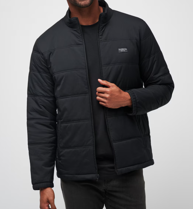Travis Mathew Palisades Puffer Jacket - Black - Gabrielle's Biloxi
