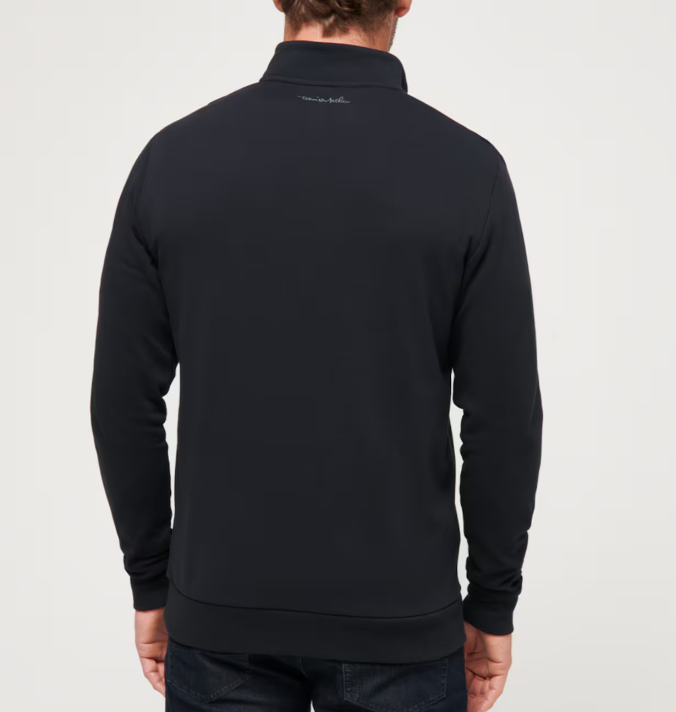 Travis Mathew Cloud Quarter Zip 2.0 - Black - Gabrielle's Biloxi