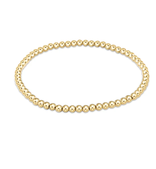 egirl Classic Gold 3mm Bead Bracelet - Gabrielle's Biloxi