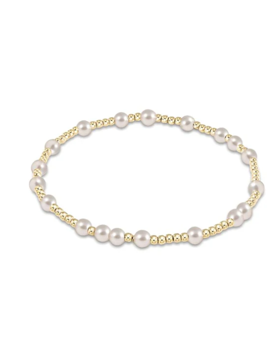 egirl Hope Unwritten 4mm Bead Bracelet - Pearl - Gabrielle's Biloxi