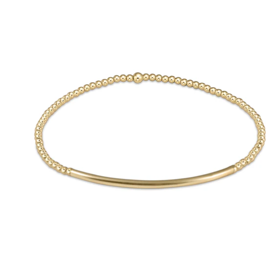 ENewton Classic Gold 2mm Bead Bracelet - Bliss Bar Gold - Gabrielle's Biloxi
