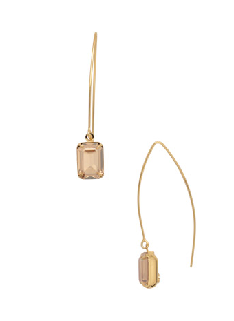 Sorrelli Bobbi Threader Hoop Earrings - Dark Champagne - Gabrielle's Biloxi