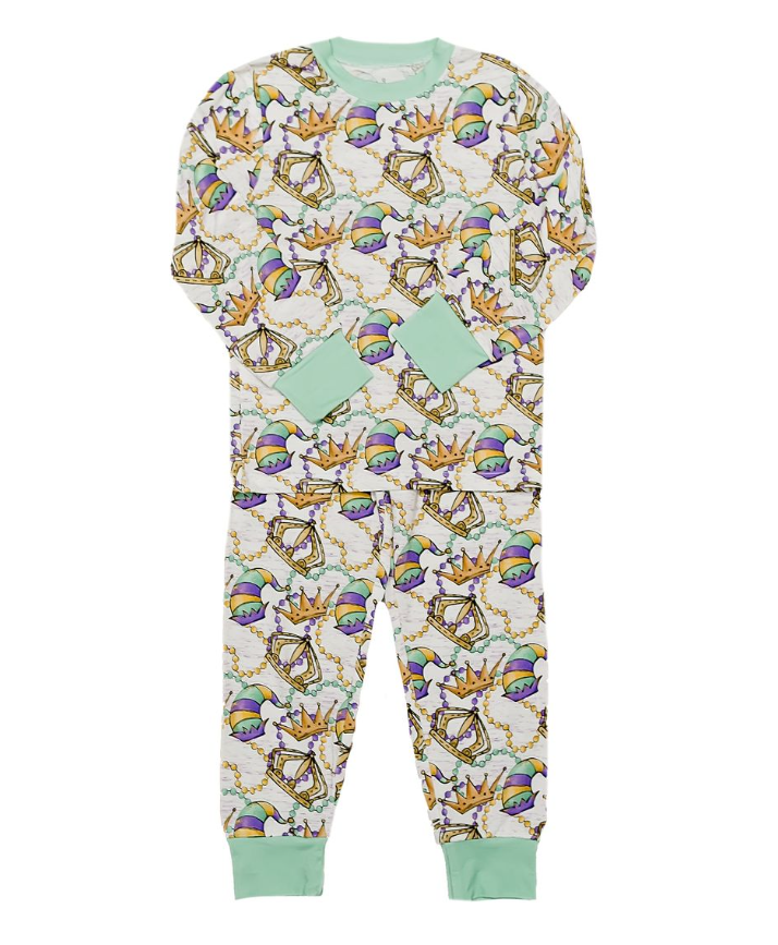 Mardi Gras Royal Bamboo Pajamas - Gabrielle's Biloxi