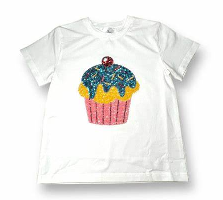 Girls Cupcake Sequin Shirt - Gabrielle's Biloxi