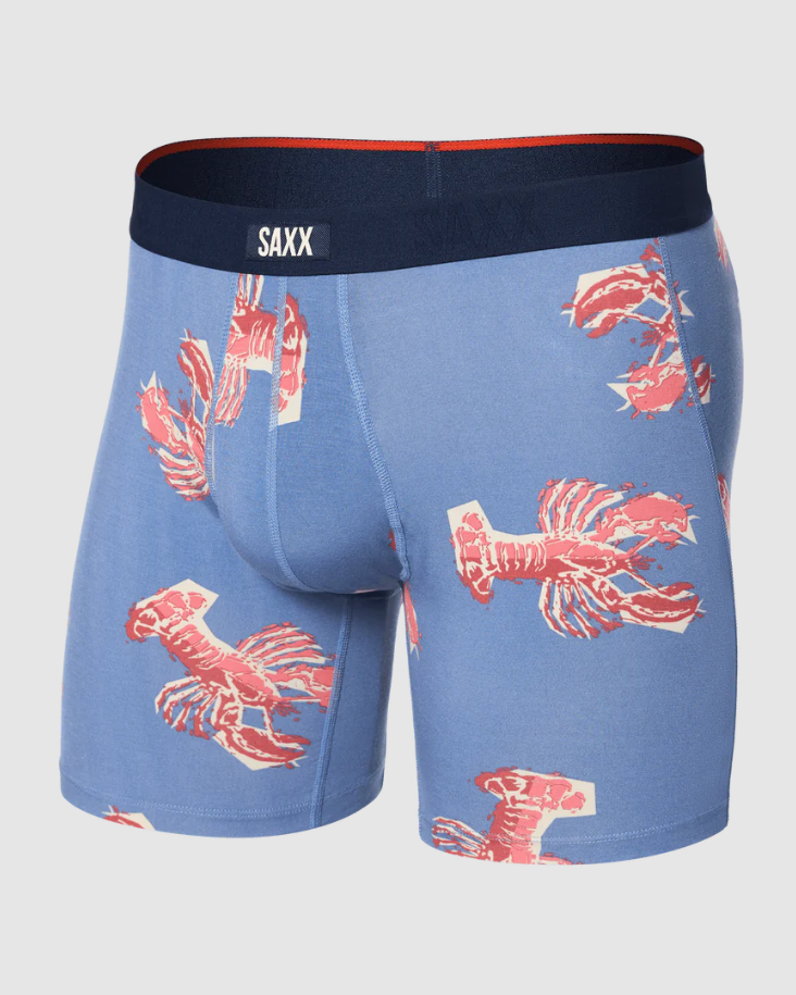 Saxx Vibe Xtra Boxer Brief Fly - Lobbster Boil Tidal Blue - Gabrielle's Biloxi