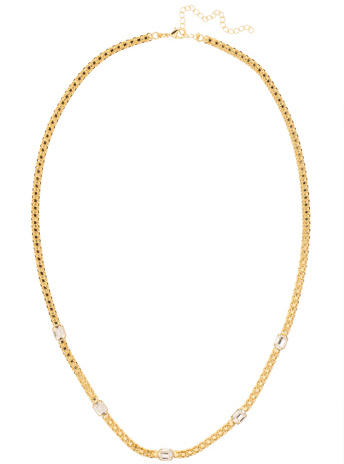 Sorrelli Octavia Repeating Long Necklace - Bright Gold Crystal - Gabrielle's Biloxi