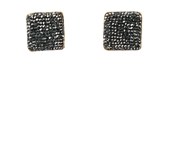 The Ella Earrings - Gunmetal - Gabrielle's Biloxi