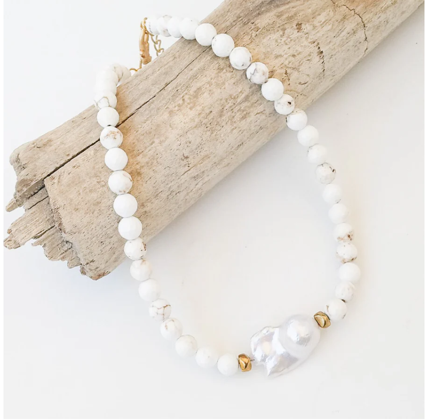 The Kamryn Necklace - Cream - Gabrielle's Biloxi
