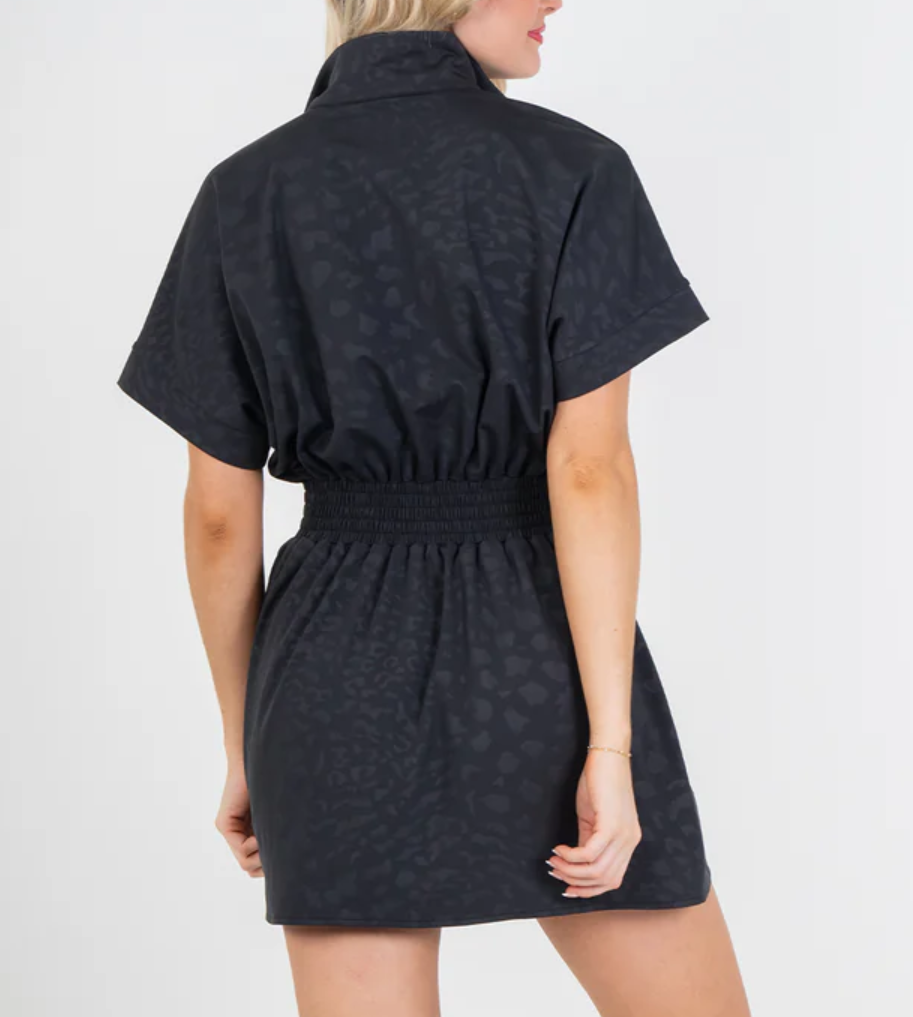 Emily McCarthy Pullover Dress - Midnight Cheetah - Gabrielle's Biloxi