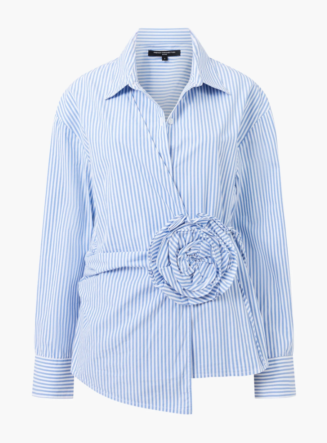 french connection dress shirt French Connection Rhodes Poplin Women Shirt