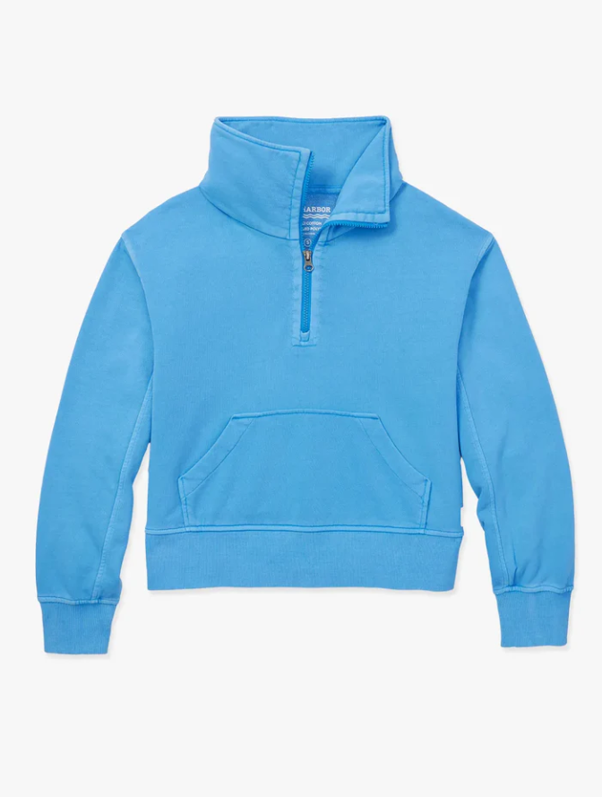 Fair Harbor Womens The Saltaire Half-Zip - Azure - Gabrielle's Biloxi