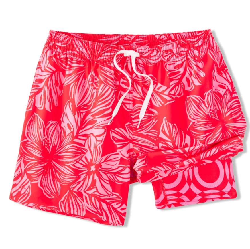 Chubbies The Raz-matazz 5.5" Swim Trunk - Bright Red - Gabrielle's Biloxi