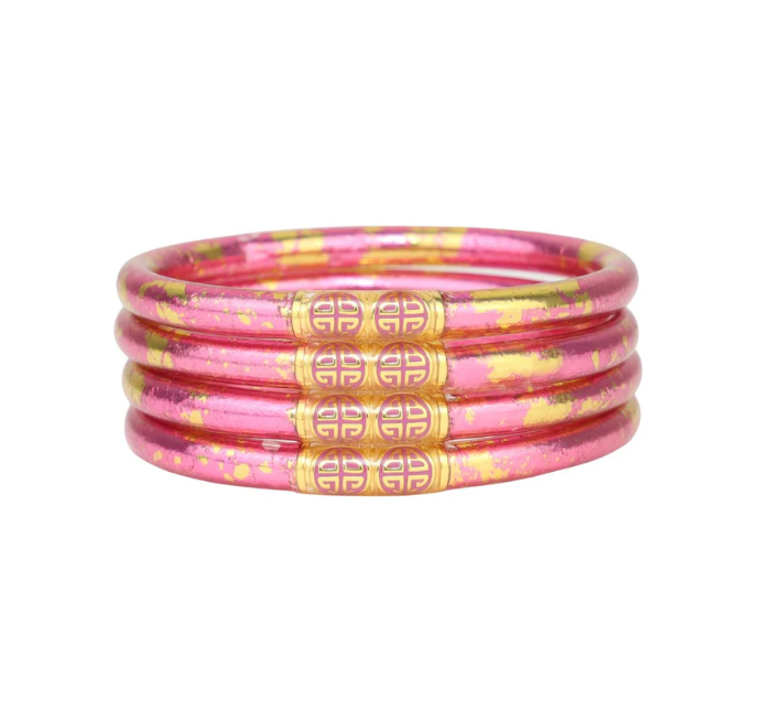 BuDhaGirl KOI Rose All Weather Bangles - Set of 4 Medium - Gabrielle's Biloxi