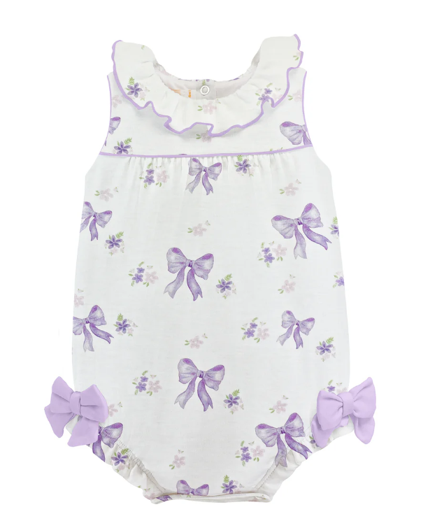 Lavender Bows Printed Bubble - Gabrielle's Biloxi