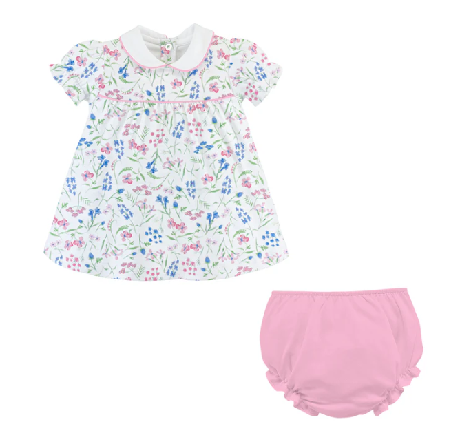 Spring Dream Blouse and Diaper Set - Gabrielle's Biloxi