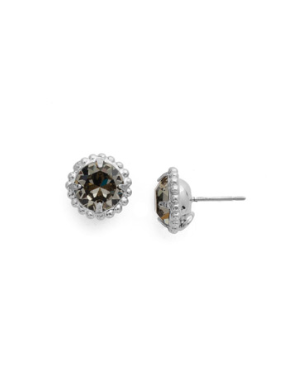 Sorrelli Simplicity Stud Earrings - Palladium Black Diamond - Gabrielle's Biloxi
