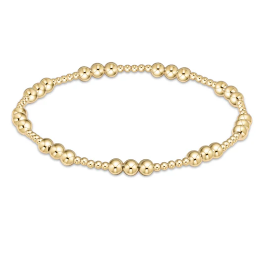 ENewton Classic Joy Pattern 4mm Bead Bracelet - Gold - Gabrielle's Biloxi