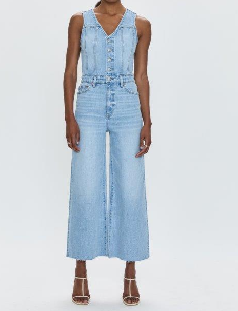 Pistola Aria Cropped Fitted Vest Jumpsuit - Priority - Gabrielle's Biloxi