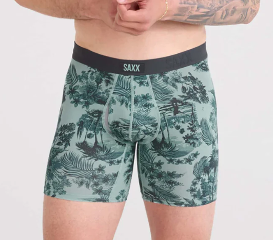 Saxx Vibe XTRA BB Fly - Golf Toile Aquifer - Gabrielle's Biloxi