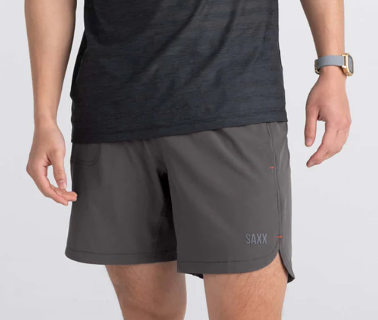 Saxx Gainmaker 2N1 Short 7" - Graphite - Gabrielle's Biloxi