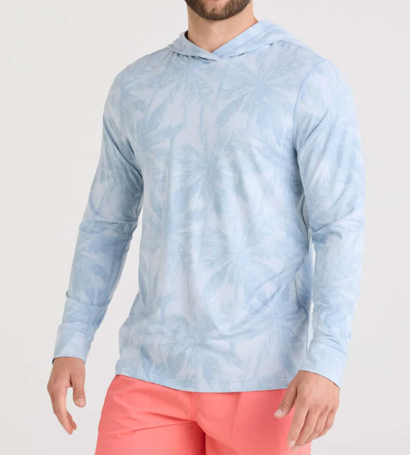 Saxx Droptemp All Day Cooling Hoodie - Vacation Vibes Blue - Gabrielle's Biloxi