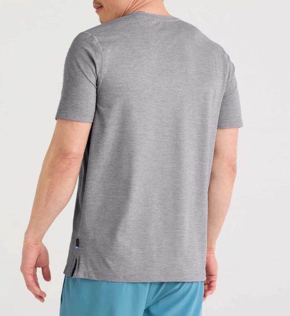 Saxx Droptemp All Day Cooling Tee - Tradewinds Heather - Gabrielle's Biloxi