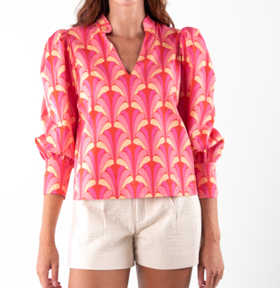 Emily McCarthy Hampton Top - Scallop - Gabrielle's Biloxi