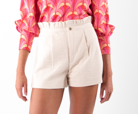Emily McCarthy Ruffle	Short - Sandshell - Gabrielle's Biloxi