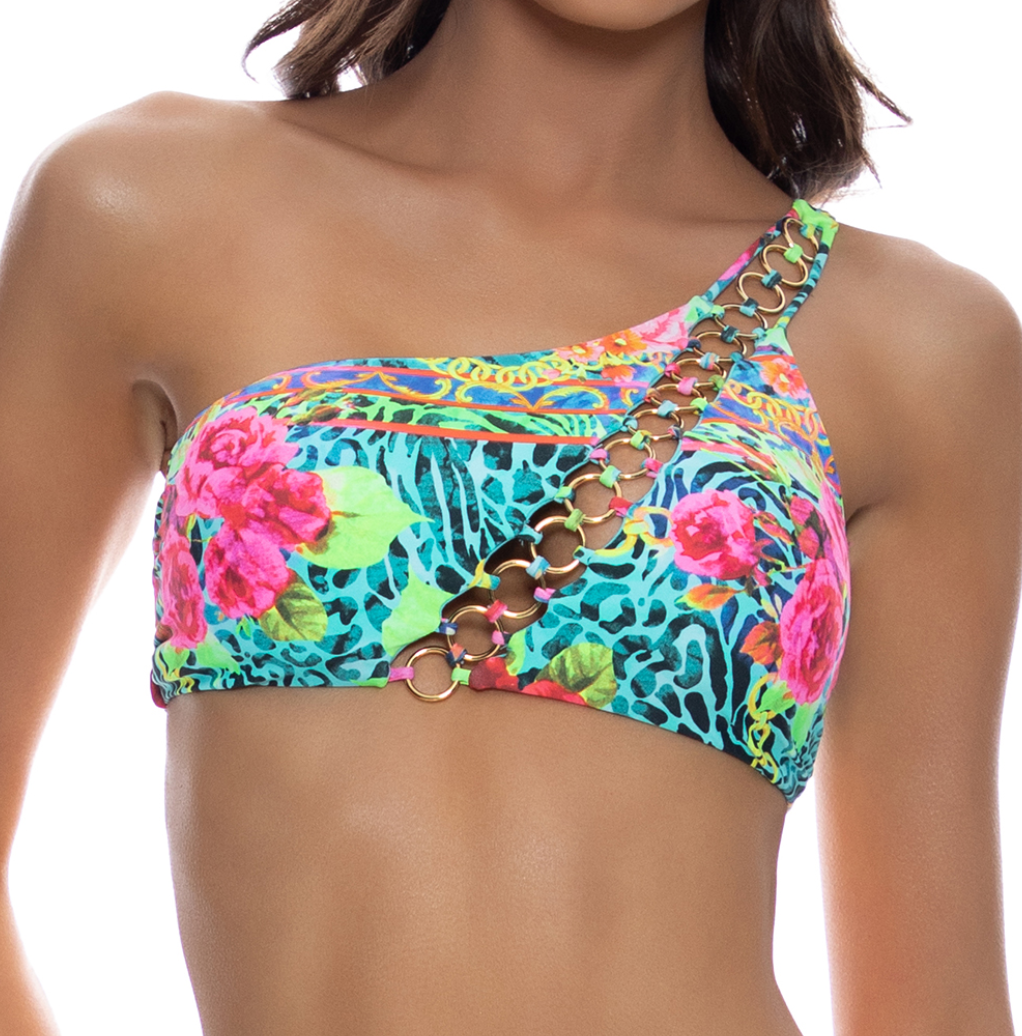 Luli Fama Asymmetric Ring Chain Cut Out Top - Gabrielle's Biloxi