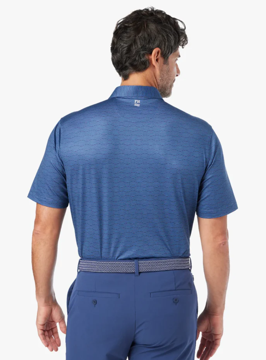 Fair Harbor The Compass Polo - Blue Waves - Gabrielle's Biloxi