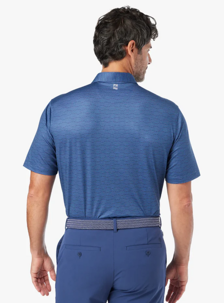 Fair Harbor The Compass Polo - Blue Waves - Gabrielle's Biloxi