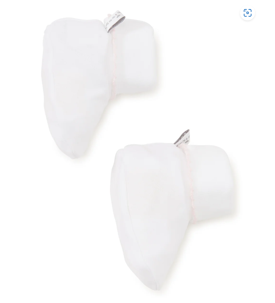 Kissy Kissy Basic Booties - White/Pink - Gabrielle's Biloxi
