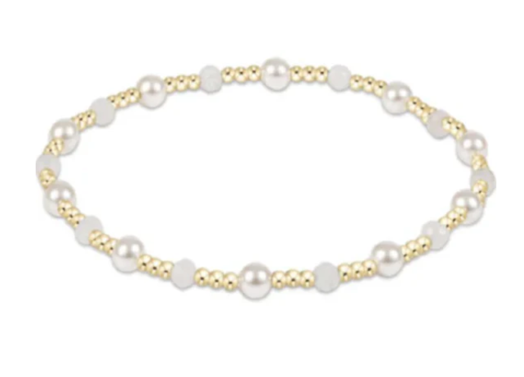 ENewton Pearl Sincerity Pattern 4mm Bead Bracelet - Moonstone - Gabrielle's Biloxi