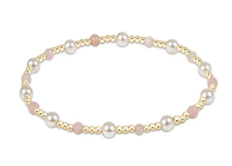 ENewton Pearl Sincerity Pattern 4mm Bead Bracelet - Pink Opal - Gabrielle's Biloxi