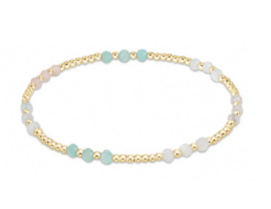 ENewton Gemstone Gold Joy Pattern 3mm Bead Bracelet - Hot Mess SS25 - Gabrielle's Biloxi